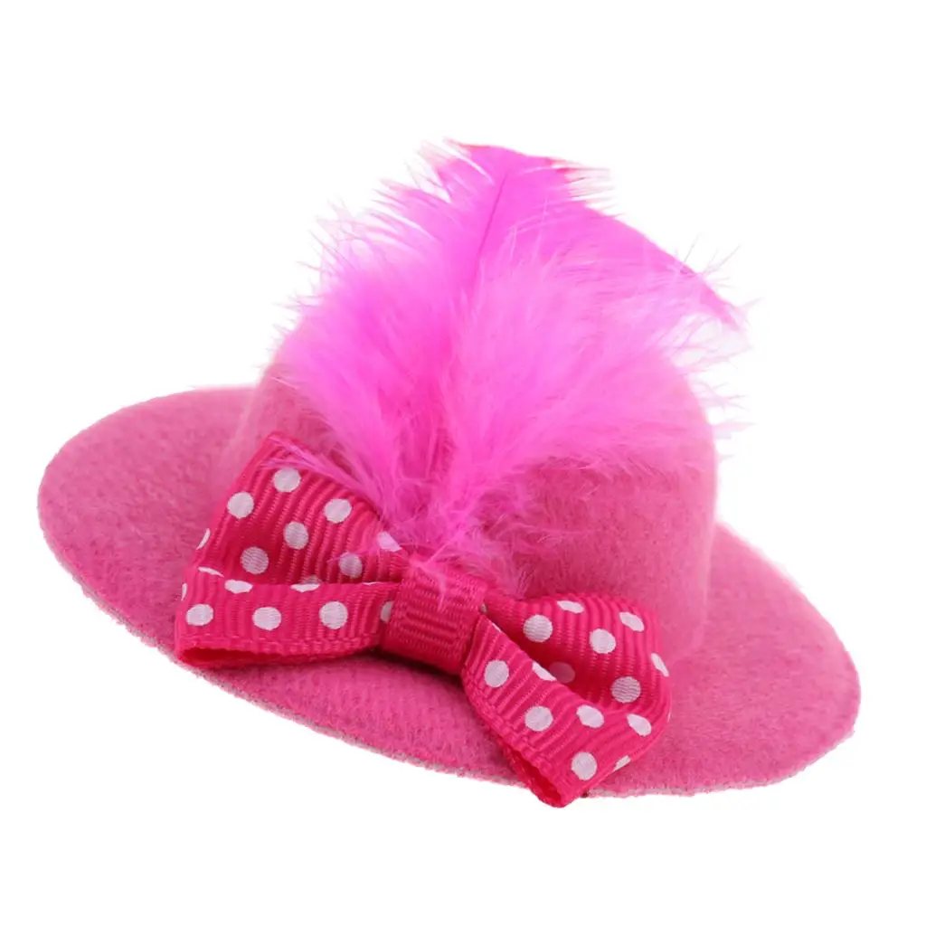 MagiDeal Mode 1Pc Neue Vintage Bowler Puppe Prinzessin Hut Kappe für 28-30cm Puppe Modell Kostüm kleidung Accs 6 Farben
