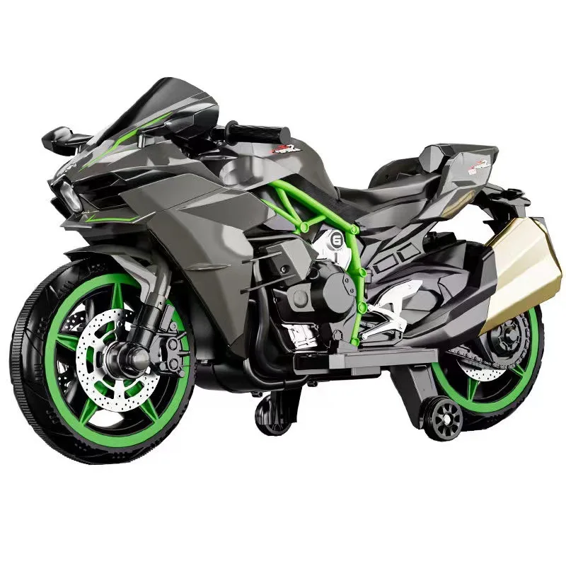 Anti-Slip Electric Toy Motorbike - 2-10Y Charging Ride-On Car with Durable Wheels & Realistic Engine Sound Effects electric car