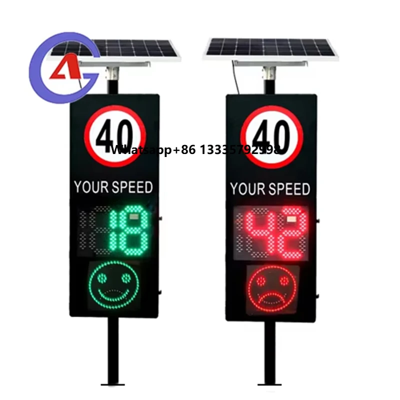 

VMS Solar LED Traffic Vehicle Activated Driver Feedback Sign Radar Speed Sign Full Matrix Radar Speed Sign