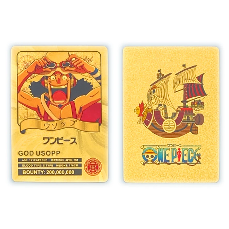 قطعة واحدة من بطاقة ذهبية لشخصية كرتونية يابانية أنيمي نامي تشوبر مجموعة الأوراق النقدية الذهبية الصغيرة هدية عيد الميلاد وأعياد الميلاد