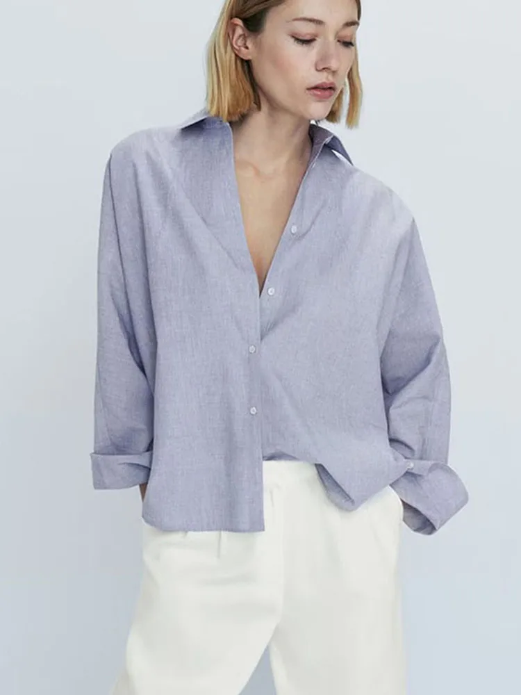 

Новинка весна-лето: женское синее хлопковое длинное свободное платье для повседневной носки, модное и стильное.