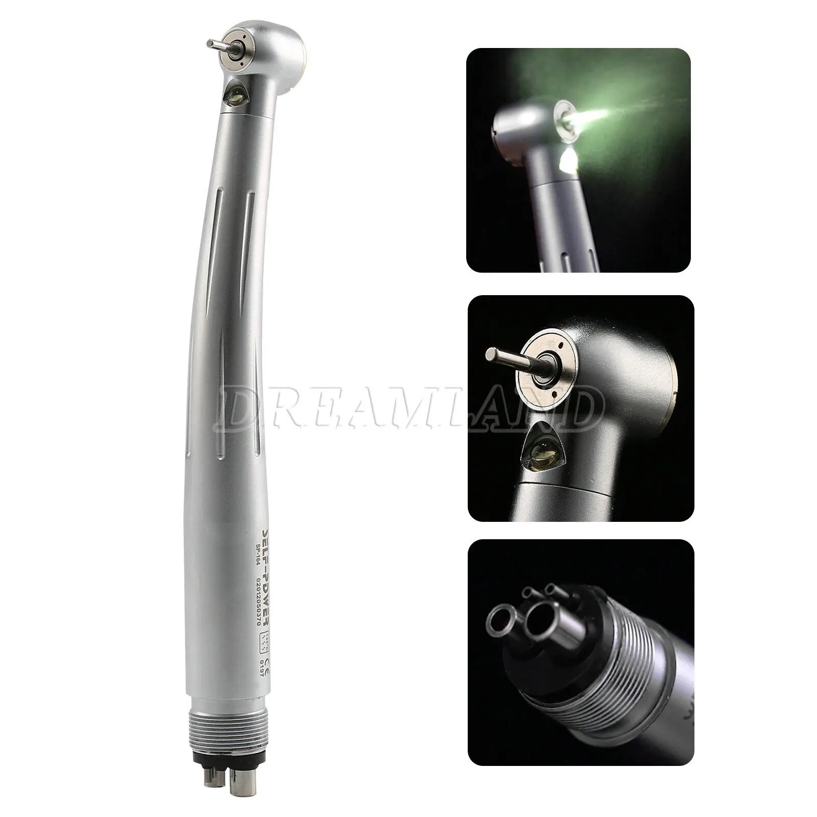 NSK Style Dental 4/2/6 Hole LED E-generator Fiber Optic High speed Handpiece Standard/Large Head Turbine