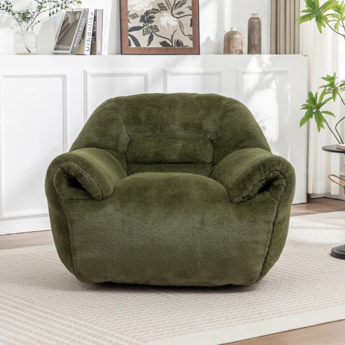 Custom Modern Style Breathable Skin-Friendly Soft Particle Bean Bag Sofa For Home Office Living Room Bedroom Apartment Hotel Bar