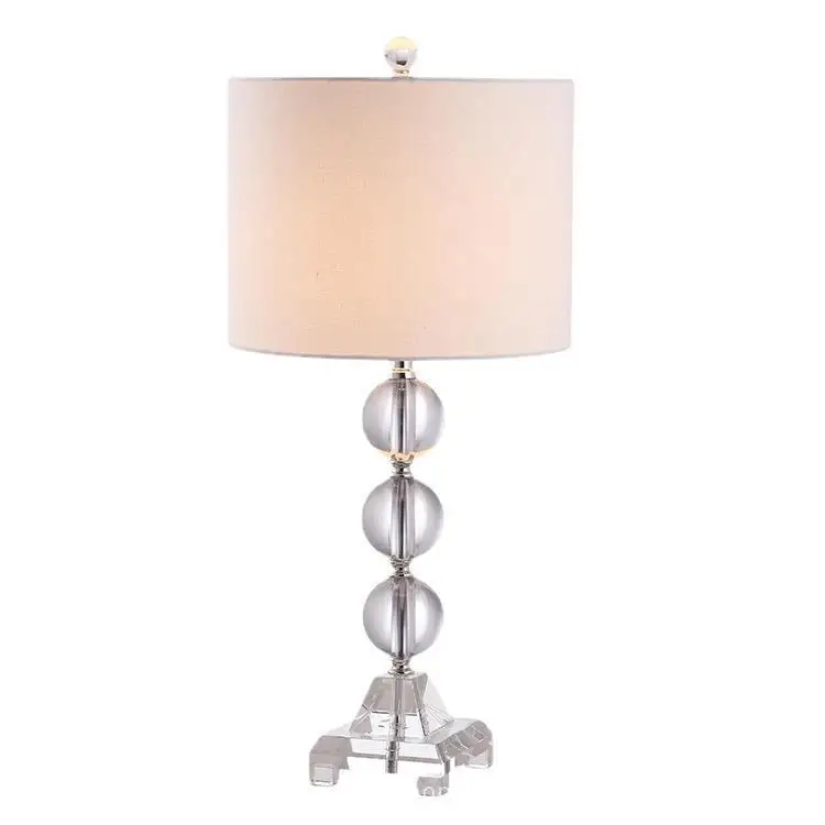 

European luxury crystal desk lamp, bedroom bedside lamp