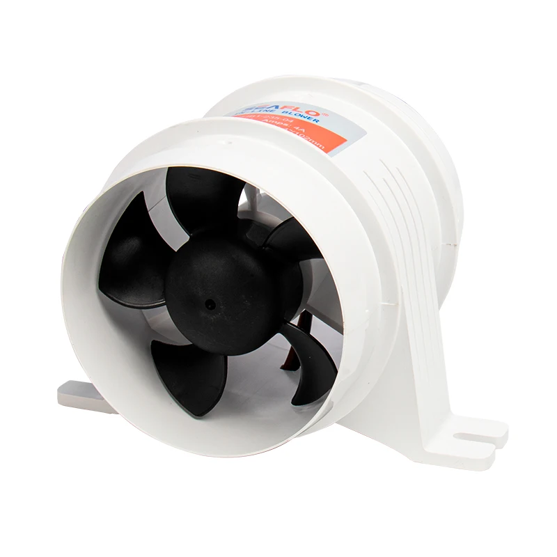 12 V 24 V DC gerader Motorraumventilator Abluftventilator 3 Zoll 4 Zoll Ventilator Zimmer Auto Yachtventilator