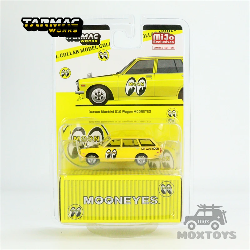 #T64G-026-ME2 Tarmac Works x Mijo Exclusive 1:64 Datsun Bluebird 510 Wagon Mooneyes Diecast Model Car