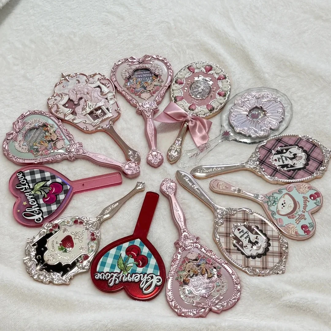 

Genuine Flowerknows Series Mirror Exquisite Gorgeous Style Hand-Held Mirror Makeup Mirror Collection Girls Birthday Present