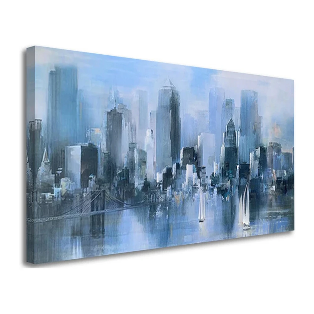 

Abstract Cityscape Picture Diamond Painting New York Brooklyn Bridge Modern Picture Artwork 5D Embroidery Mosaic Home Decoration