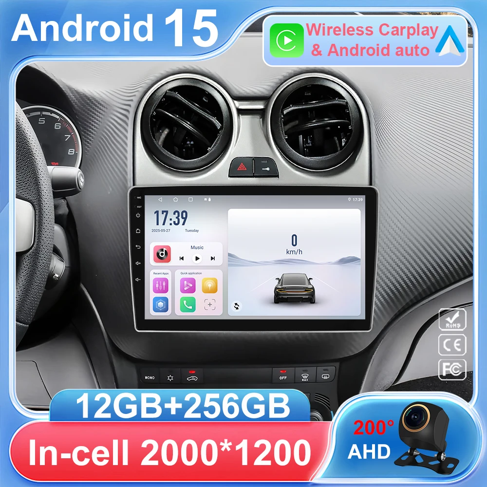 

Android 15 Car Radio Stereo For Alfa Romeo MiTo 955 2008-2016 Auto Cireless Carplay GPS Navigation Multimedia Video Player 2Din