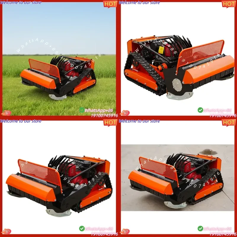 CE Certificate Remote Control Lawn Mower 1000m Control 900mm Cutting Width Hybrid Power Slope-Adapted Grass Cutter