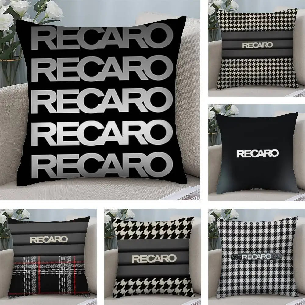 Klassieke R-Recaros Hot Kussensloop Pluche Stof Zacht Kleurvast Dubbelzijdig Print Korte Pluche Thuis Bank Kussenhoes Gooi