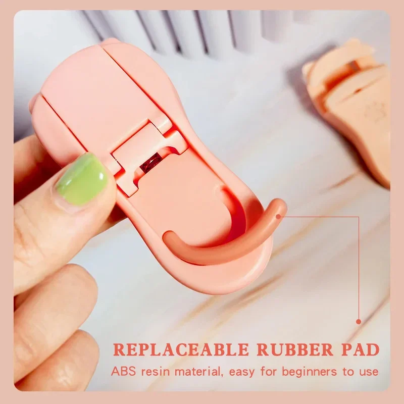 Venta al por mayor, 2 uds., rizador de pestañas con garra de gato, además de ángulo ancho, accesorios de maquillaje de larga duración para mujeres, herramienta que se adapta a todas las formas de pestañas