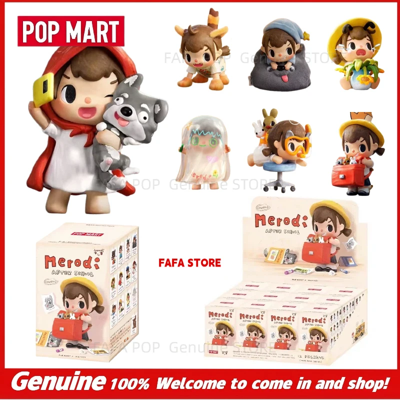 

POP MART Merodi After School Series Blind Box Collectible Plush Style Figure Home Decor Surprise Gift For Kids Adults Collectors