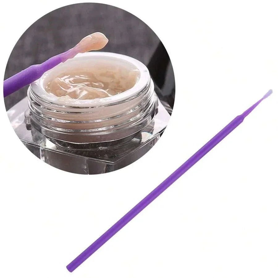 100 Stück Mikro-Wimpernapplikatoren, Einweg-Make-up-Wattestäbchen für präzise Anwendung, Lippenstift-Kosmetikzubehör
