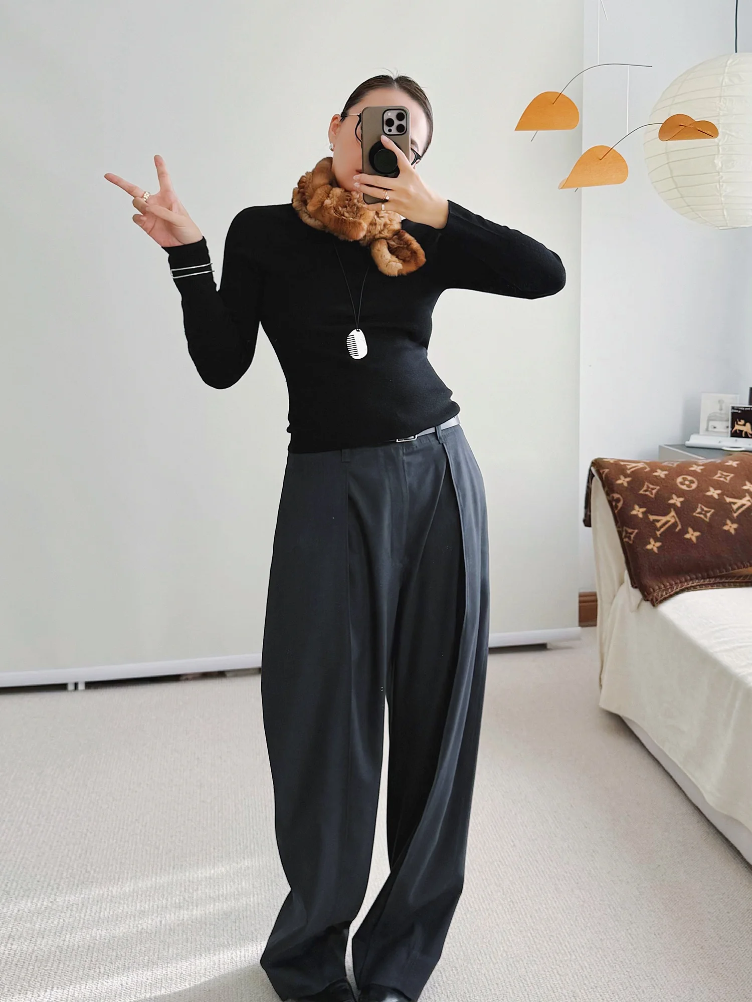 

Классический женский шерстяной свитер с высоким воротником, облегающий, эластичный, с длинными рукавами, для повседневной носки, мягкий и теплый топ