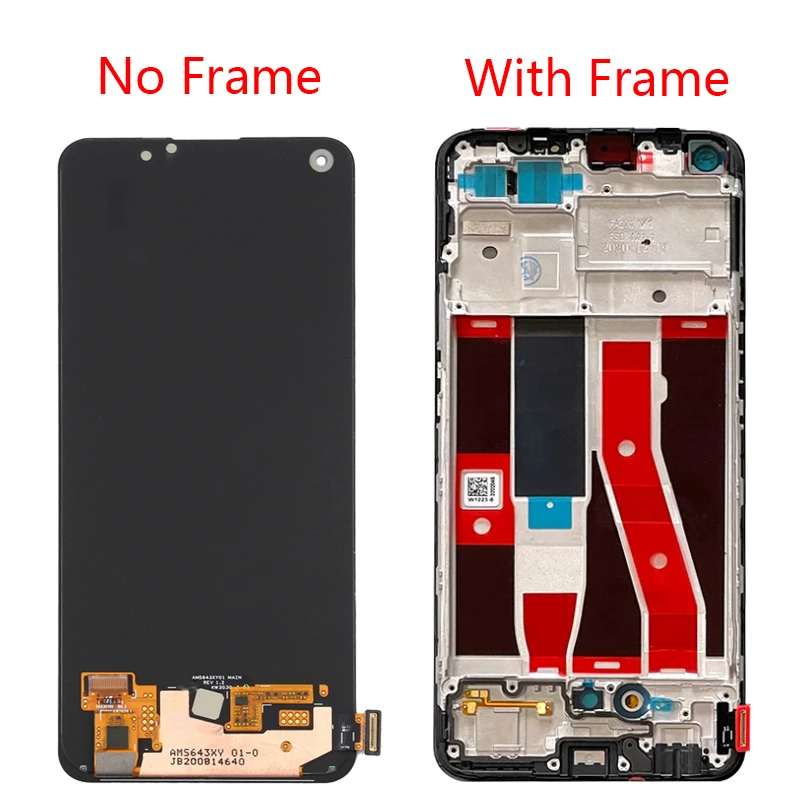 Imagem -02 - Lcd Touch Screen Digitizer Assembly Amoled Display Peças Substituição para Oppo A94 4g 5g Cph2203 Cph2211 de Alta Qualidade