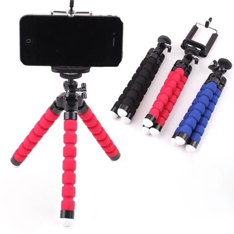 Sponge Octopus Tripod Stand for Live Streaming Lazy Deformation Mobile Phone Holder Portable Camera Tripod