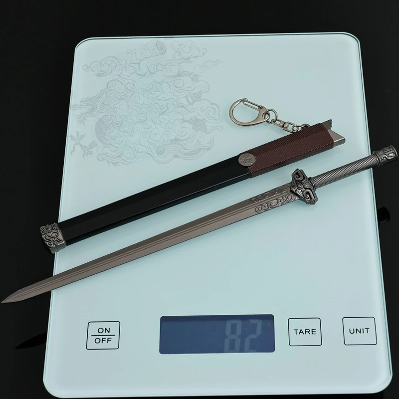 22cm/8.66in dendrobium lady fang jianming pei espada artesanato de metal brinquedos modelo arma ornamentos coleção desktop exibição presente menino