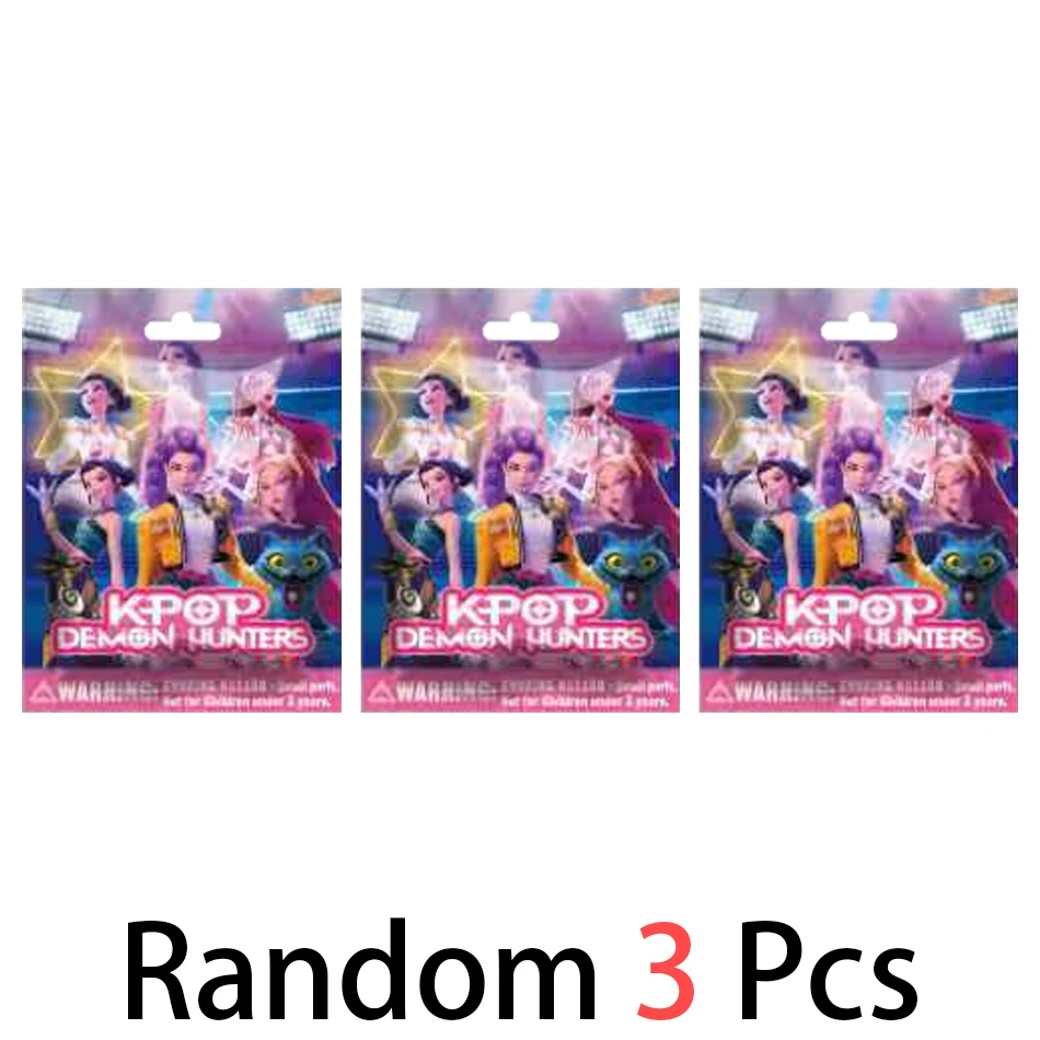 24 Uds Anime Kpop Demon Hunters caja Tiger Rumi Mira Zoey figura de acción Kits de estatuillas PVC modelo juguetes tarjetas a juego regalo al por mayor