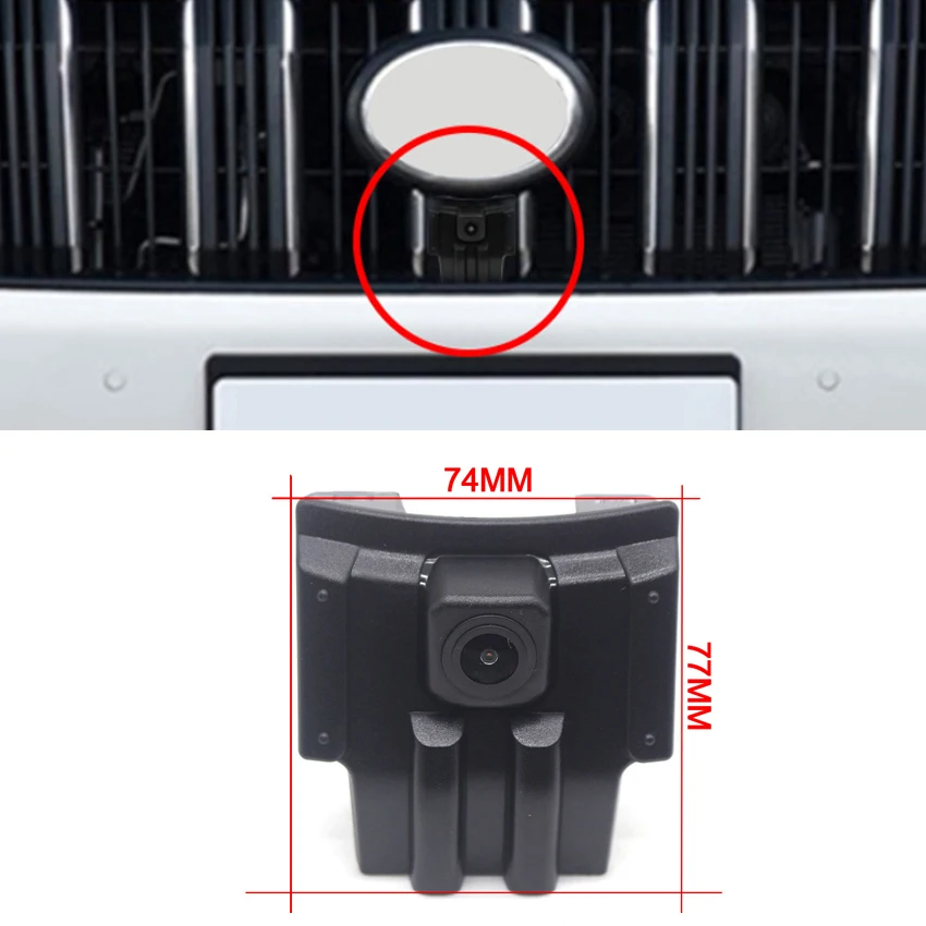 Car Front View camera For Toyota Land Cruiser Prado 150 J150 LC150 Overbearing 2010~2023 Waterproof Parking LOGO Front Camera