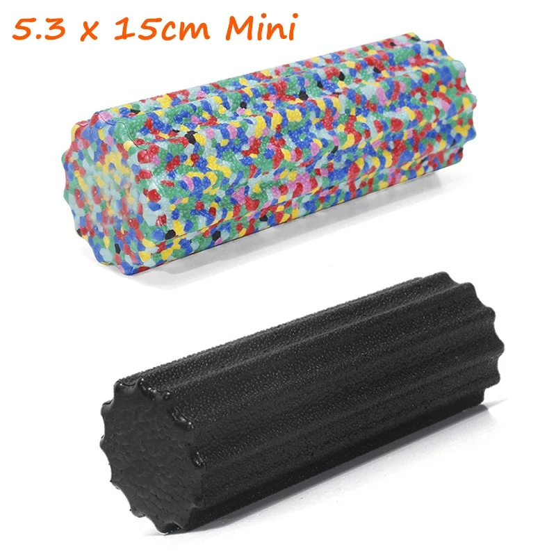 Kolorowy wałek piankowy do jogi miękka tekstura trwały wałek do masażu mięśni Pilates 5.3x15cm Mini kolumna do jogi sprzęt do ćwiczeń na siłowni