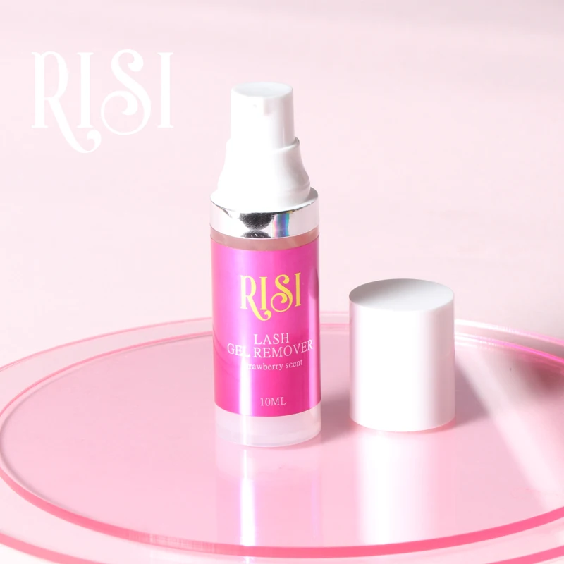 Free RISI Professional Eyelash Gel Remover Lash Glue Strawberry Zero Stimulation Quick Removing Cream Eyelash Extension Remover