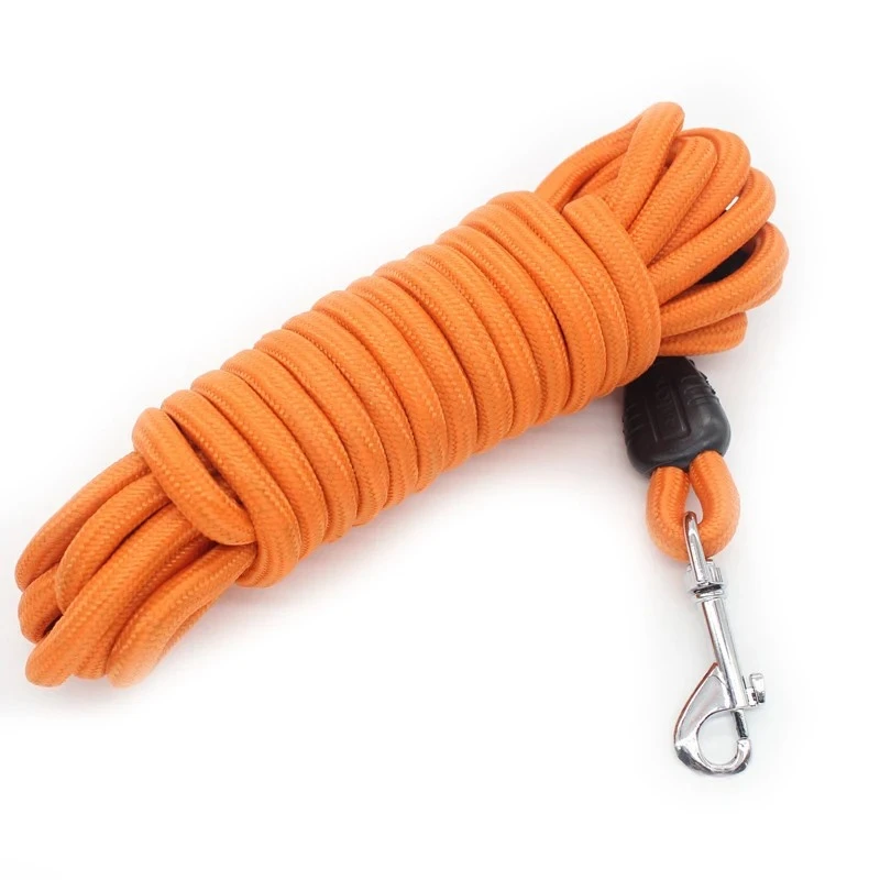 Laisse de chien d'entraînement à corde longue de 5M/10M/15M-laisse de plomb pour chiens d'entraînement d'agilité de rappel en Nylon robuste pour laisse de chien de taille moyenne et grande