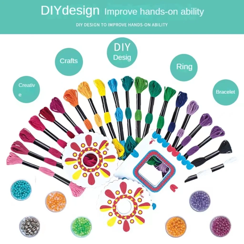 DIY Charm Bracelet Making Kit  - Beading Woven bracelet， Perfect Christmas Gift Birthday Festival Set for Girls Who Love Craftin
