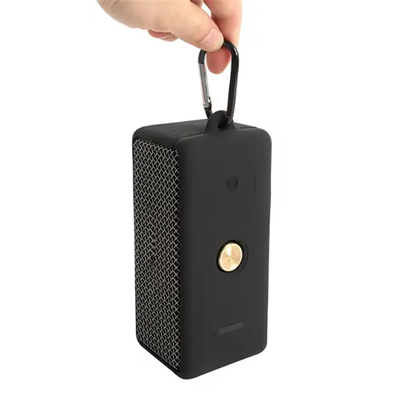 M13K-Travel Outdoor Use Silicone Case Cover Skin With Carabiner For  EMBERTON Portable Wireless Bluetooth Speaker