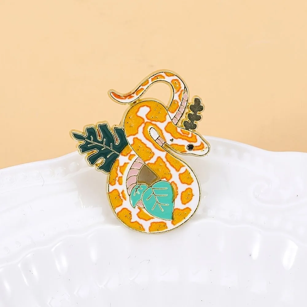【Оригинальный дизайн 】 милая маленькая брошь в виде змеи, значок из сплава, аксессуары для одежды, аксессуары для рюкзака, ins