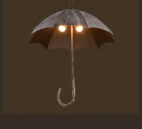 Nordic Iron Chandelier Retro Industrial Loft Umbrella Lighting for Restaurant Bar Coffee Shop Clothing Store