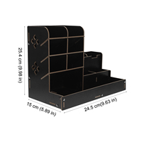 Pen Holder Stationery Box Desktop Case Office Organiser Storage Pen/pencil Organizer Cute for Wooden Organizers