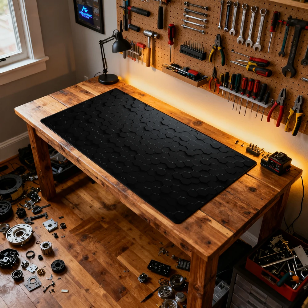 لوحة ماوس سوداء مخصصة لوحة ماوس كبيرة جدًا 900x1000 1100x600 حصير كمبيوتر 1200x600 حصيرة مكتبية 140X50 بالحجم الكامل مع الخياطة #5