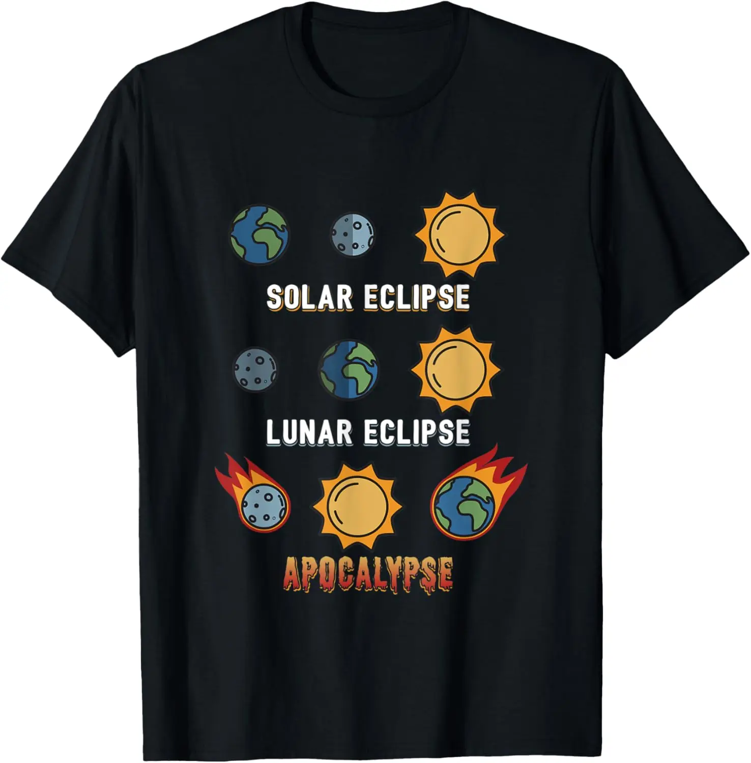 

Lunar Eclipse Solar Eclipse Apocalypse - Astronomy T-Shirt