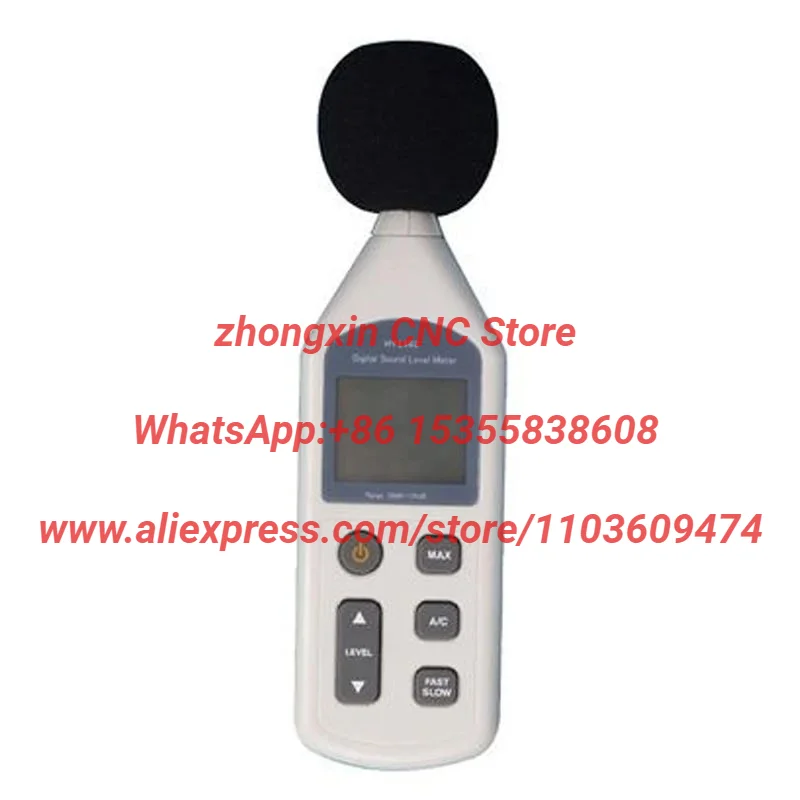WS1361 Digital Sound Level Meter Pressure Tester 30-130dB Decibel USB Noise Measurement