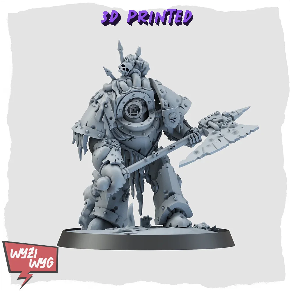 Lord of the Dredge Miniature,  Plague Figure, Space Walker, Plasma Gun, HD 3D Printed Resin Model, Action Guard Proxy Wargame