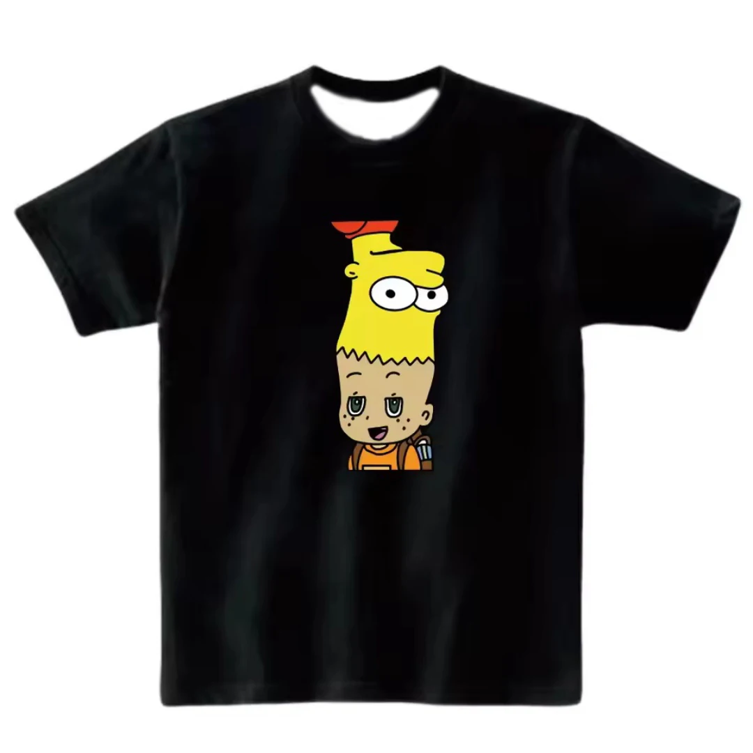 

Summer Simple Print Street Short-sleeved Round-neck T-shirt Tops For Men And Women Breathable And Quick-drying Fashionable Tops
