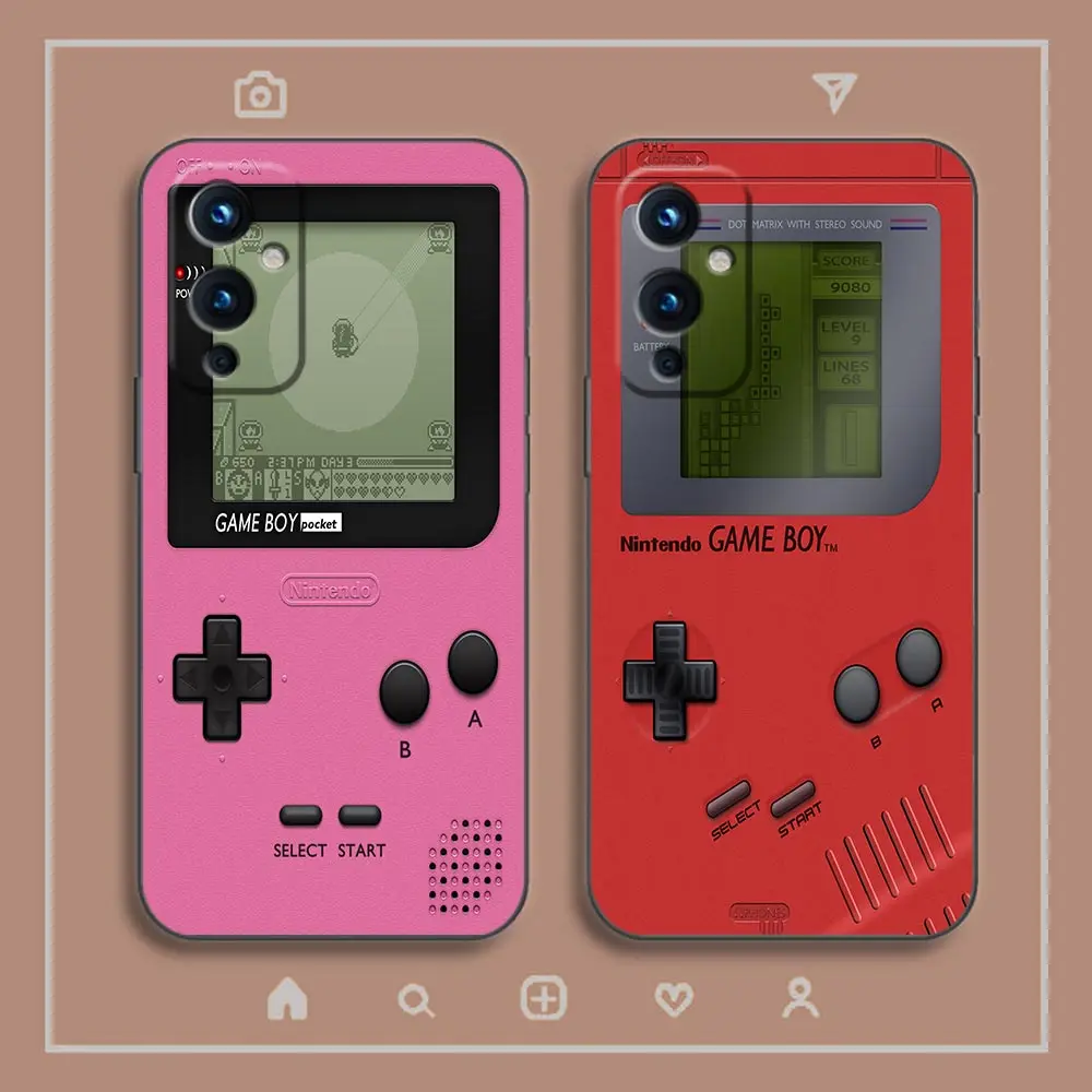 Classic Game-Boy Model Phone Funda Coque Case For Oneplus 9 8 8T 7 7T 6 5T ACE 2V NORD CE 2 3 N10 N100 Case Capa Shell Cover