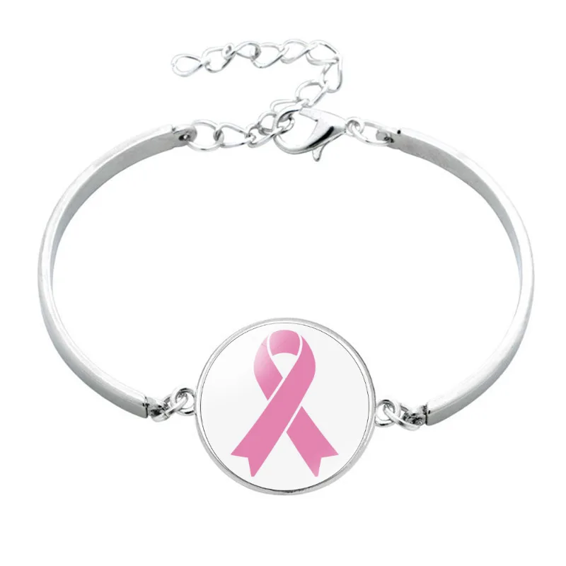 Break Cancer Awareness Fans Bracelets Women's Handmade Bracelets As A Friend Care Gift