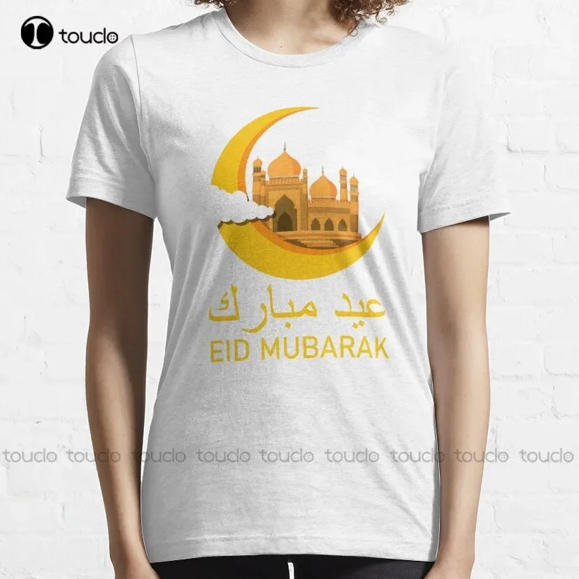 Eid Alfitr Mubarak Kareem - Eid Mubarak Arabic T-Shirt Custom Tshirt Fashion Creative Leisure Funny Harajuku T-Shirt Custom Gift