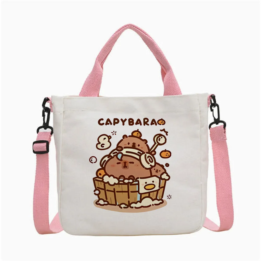 Capibara Capybara tote bag personnalisable einkaufstasche canvas  foldable femme