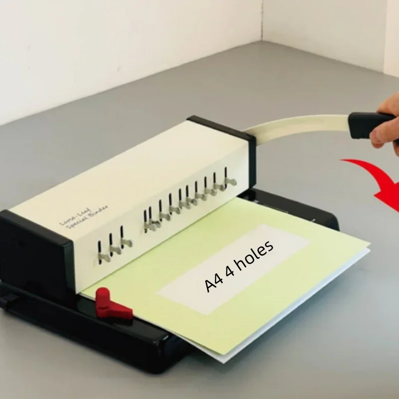 B5 Multi-Function 9-Hole round Hole Punch Manual A5/A6 Loose-Leaf Book Punch Energy-Saving DIY Binding for Office And Business