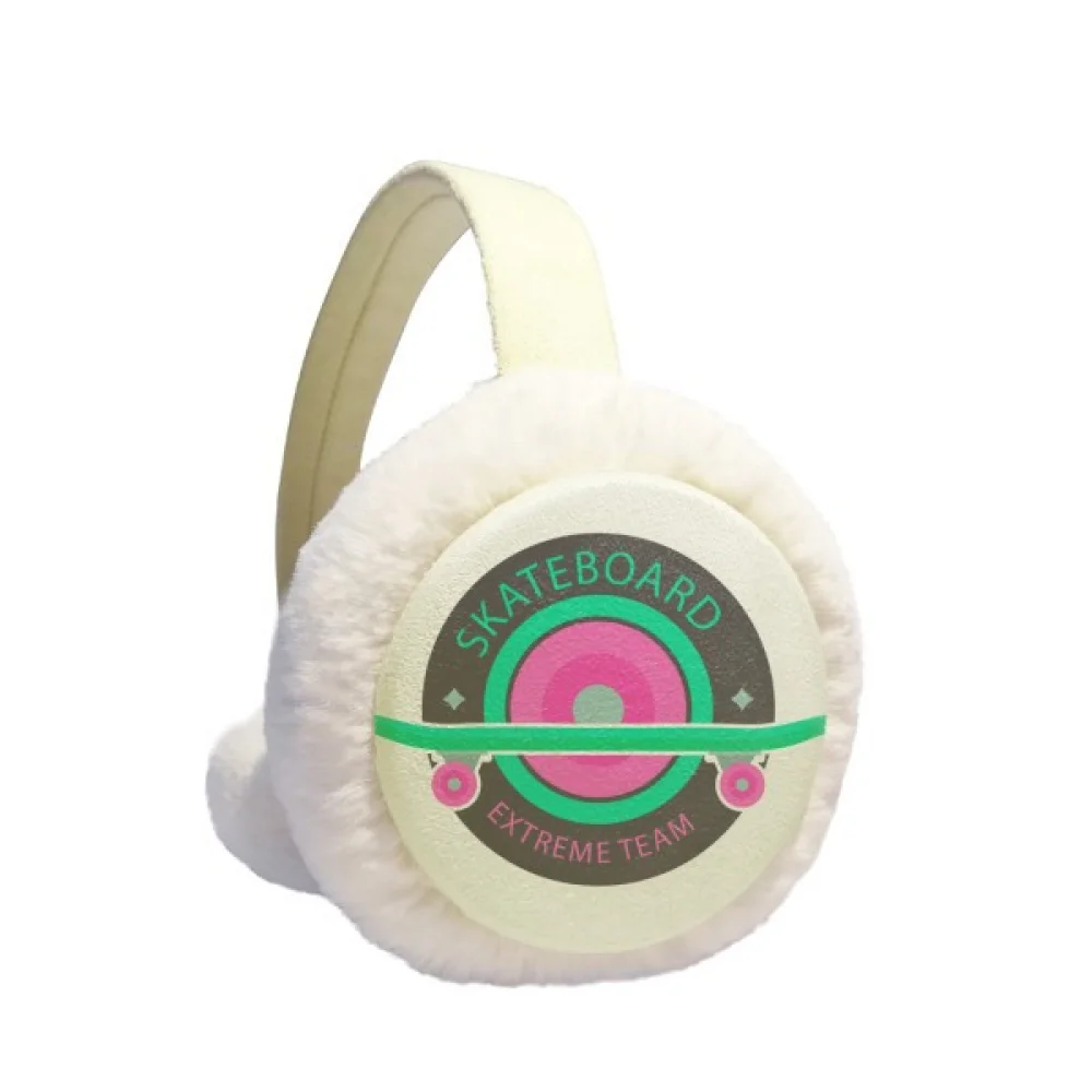 

Winter Sport Skateboard and Extreme Team Winter Ear Warmer Cable Knit Furry Fleece Earmuff Outdoor