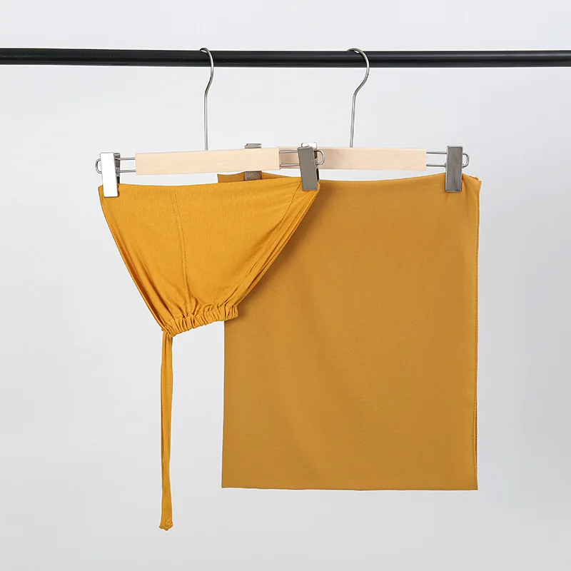 المرأة لينة مسلم الحجاب تنفس القطن الحجاب غير مزعجة التفاف عالية الجودة نسيج القطن الخالص الرطوبة فتل