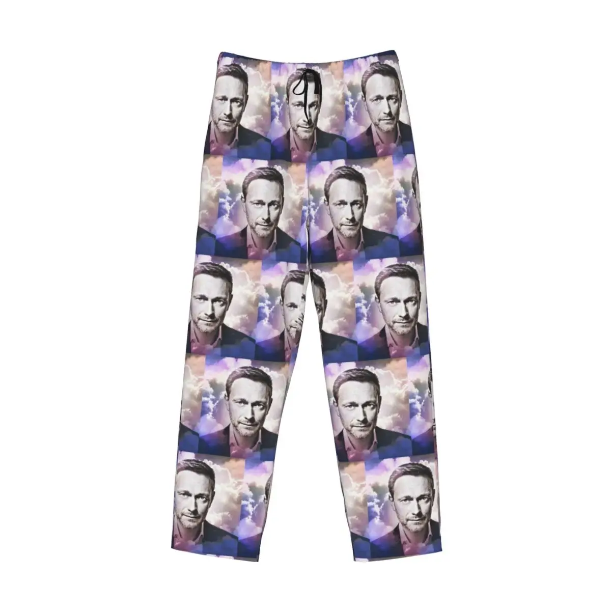 Custom Legend Christian Lindner Minister Of Finance Pajama Pants Men Sleepwear Sleep Lounge Bottoms with Pockets