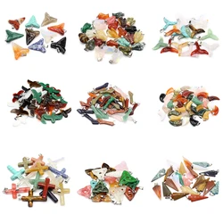 2 stks/set Willekeurige Kleur Natuursteen Hanger Dieren Kristal Agaat Bedels voor DIY Vrouwen Mannen Ketting Sieraden Maken Accessoires