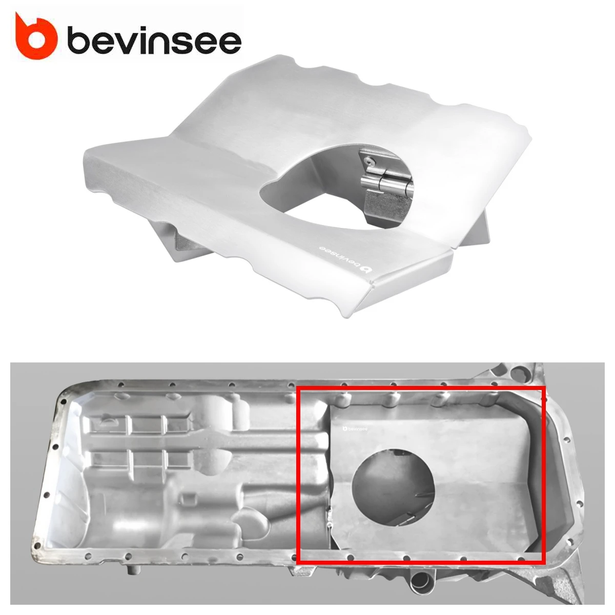 BEVINSEE Oil Pan Baffle Plate for BMW M54 M52TU Engines for BMW E46 328i 330i 325i 320i 323i 99-05 Z4 E85 25i 03-05