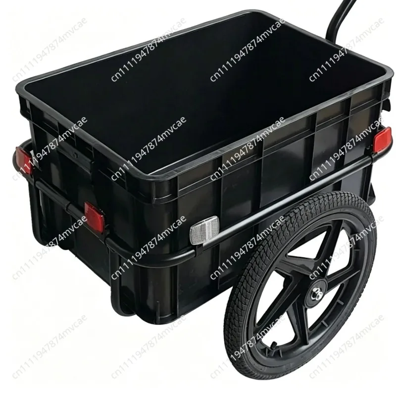 Folding Detachable Bike Trailer for Cargo and Kids Transport Bicycle Luggage Carrier with Quick Release