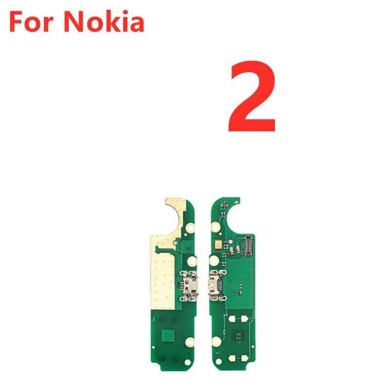 USB Charging Charger Dock Port Board Flex Cable With Mic Microphone Ribbon For Nokia 2 2.1 3 3.1 5 5.1 6 6.1 7 7.1 8 8.1 Plus