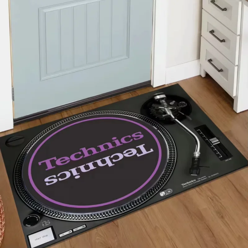 VIKAMA Vintage Cassette Tape Anti Slip Rug Washable Doormat For Bedroom Music Studio Retro Music Lover Home Decor